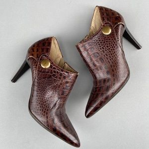 Via Spiga Vintage leather Ankle Booties